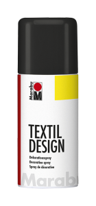 Marabu Textil Design аэрозольная краска для ткани, 150 мл, цвет: черный