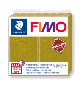 FIMO leather-effect, 57 г, цвет: оливковый, арт. 8010-519