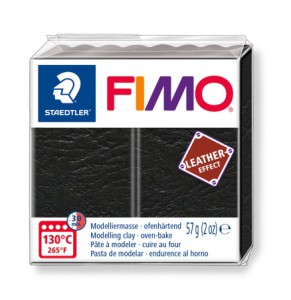 FIMO leather-effect, 57 г, цвет: черный, арт. 8010-909
