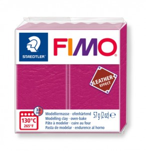 FIMO leather-effect, 57 г, цвет: ягодный, арт. 8010-229